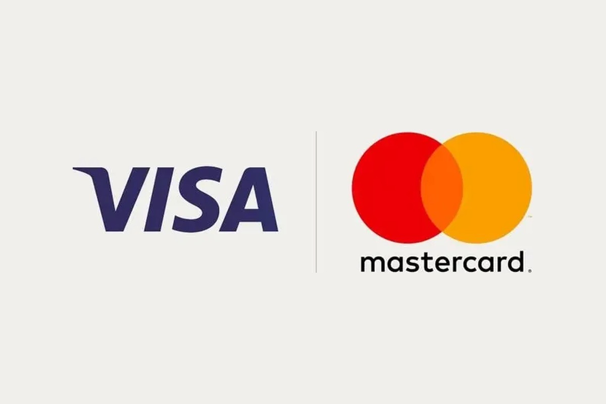 Логотипы платёжных систем Visa и Mastercard